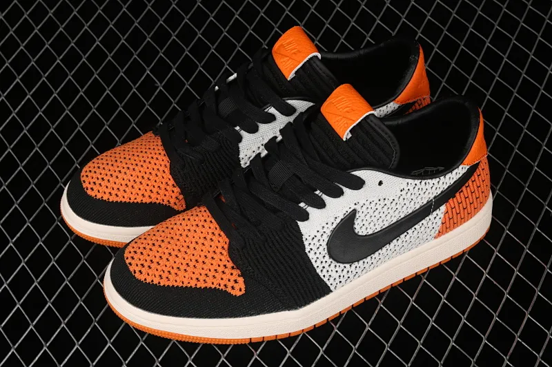 All categories Air Jordan Jordan series basketball shoes Air Jordan 1 Low Air Jordan 1 Low AJ1 Joe 1 knitted black low-top basketball shoes AH4506-100